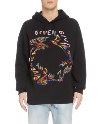 Givenchy Glitch Beaded Oversize Hoodie