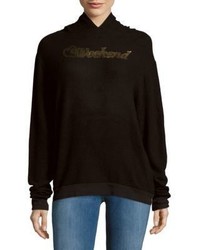 Wildfox Couture Gold Foil Pullover Hooded Sweatshirt