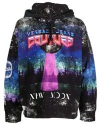 VERSACE JEANS COUTURE Graphic Print Drawstring Hoodie