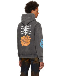 Carne Bollente Gray Psychedelic Party Hoodie