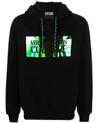 VERSACE JEANS COUTURE Holographic Logo Print Hoodie