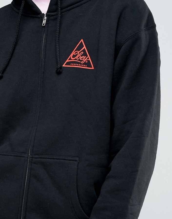 Obey next round clearance 2 black hoodie