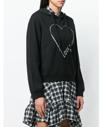 Love Moschino Logo Heart Hoodie