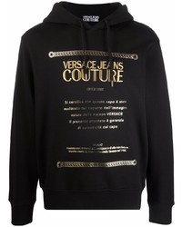 VERSACE JEANS COUTURE Logo Print Cotton Hoodie