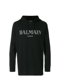 Balmain Logo Print Hoodie