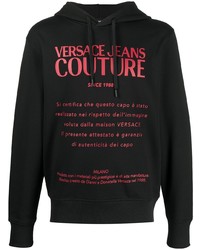 VERSACE JEANS COUTURE Logo Print Stretch Cotton Hoodie