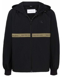 Calvin Klein Jeans Logo Zipped Hooded Jacket
