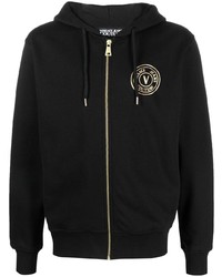 VERSACE JEANS COUTURE Logo Zipped Hooded Sweatshirt