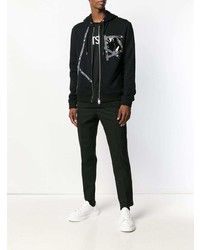 Versace Collection Logo Zipped Hoodie