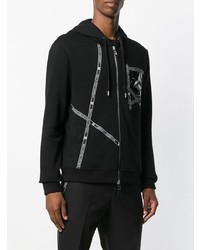 Versace Collection Logo Zipped Hoodie