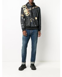 Moschino Macro Biker Print Hoodie