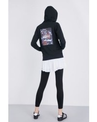 Musium Rose Embroidered Cotton Jersey Hoody
