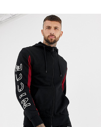 Nicce London Nicce Hoodie In Black With Arm Logo To Asos