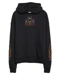 Rhude Oversize Hot Rod Graphic Hoodie In Black At Nordstrom