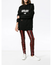 Givenchy Oversized Distressed Logo Print Hoodie