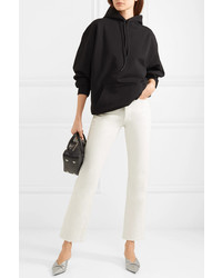 Balenciaga Oversized Printed Cotton Jersey Hoodie