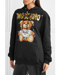 Moschino Printed Cotton Jersey Hoodie