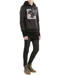 Neil Barrett Printed Hoody With Zipped Sides