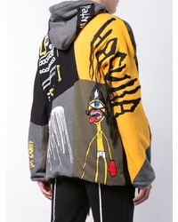 Haculla Printed Patchwork Hoodie