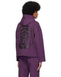 ABAGA VELLI Purple Graphic Hoodie