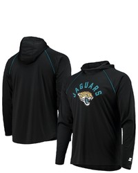 STARTE R Black Jacksonville Jaguars Raglan Long Sleeve Hoodie T Shirt