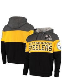 STARTE R Heathered Graygold Pittsburgh Ers Extreme Fireballer Pullover Hoodie In Heather Gray At Nordstrom