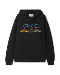 Gucci Sequined Cotton Jersey Hoodie