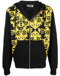 VERSACE JEANS COUTURE Signature Baroque Print Zipped Hoodie