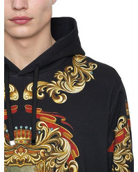 Dolce & Gabbana Stem Printed Hooded Cotton Sweatshirt