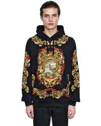 Dolce & Gabbana Stem Printed Hooded Cotton Sweatshirt