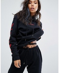 Wasted Paris Oversized Skate Hoodie With Arm Print Co Ord