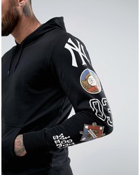Majestic Yankees Hoodie With Sleeve Print To Asos