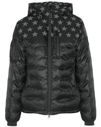 Canada Goose Crawford Hooded Printed Shell Down Jacket Black