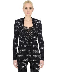 Givenchy Micro Printed Stretch Cady Jacket