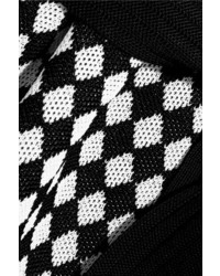 Balmain Intarsia Knitted Jacket Black