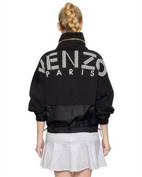 Kenzo Logo Print Layered Light Nylon Jacket