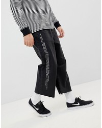 Cheap Monday Bez Cropped Jeans With Pixel