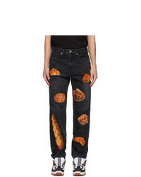 Doublet Black Hand Painted Boulangerie Jeans