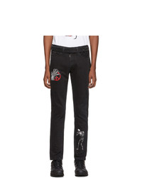 Off-White Black Undercover Edition Cutted Slim 5 Pocket Jeans