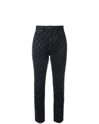 Marc Jacobs Checker Print Flood Stovepipe Jeans