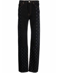 Marine Serre Crescent Moon Print Jeans