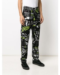 Diesel D Vider Graphic Print Slim Fit Jeans