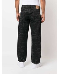 Études Etudes Corner Sketch Style Print Jeans