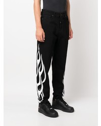 Vision Of Super Flame Print Straight Leg Jeans