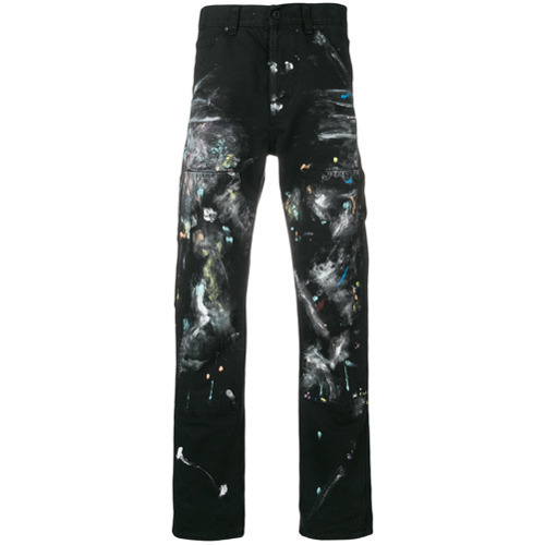 Wonderlijk Off-White Paint Splatter Jeans, $768 | farfetch.com | Lookastic.com EE-71