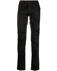 Philipp Plein Skull Print Logo Jeans