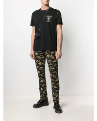 Moschino Space Print Logo Denim Jeans