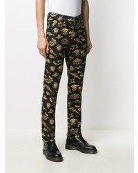 Moschino Space Print Logo Denim Jeans