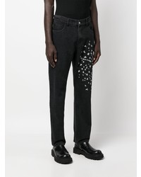 Pleasures Starry Logo Print Tapered Jeans