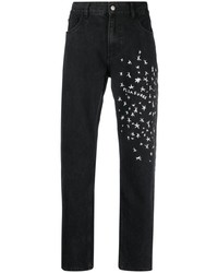 Pleasures Starry Logo Print Tapered Jeans